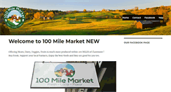 Desktop Screenshot of 100milemarket.com