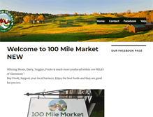 Tablet Screenshot of 100milemarket.com